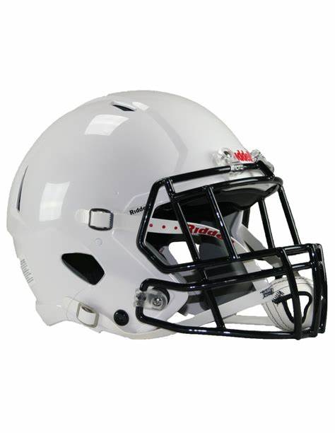 2025 Riddell Victor-I Youth Football Helmet White with Black Facemask