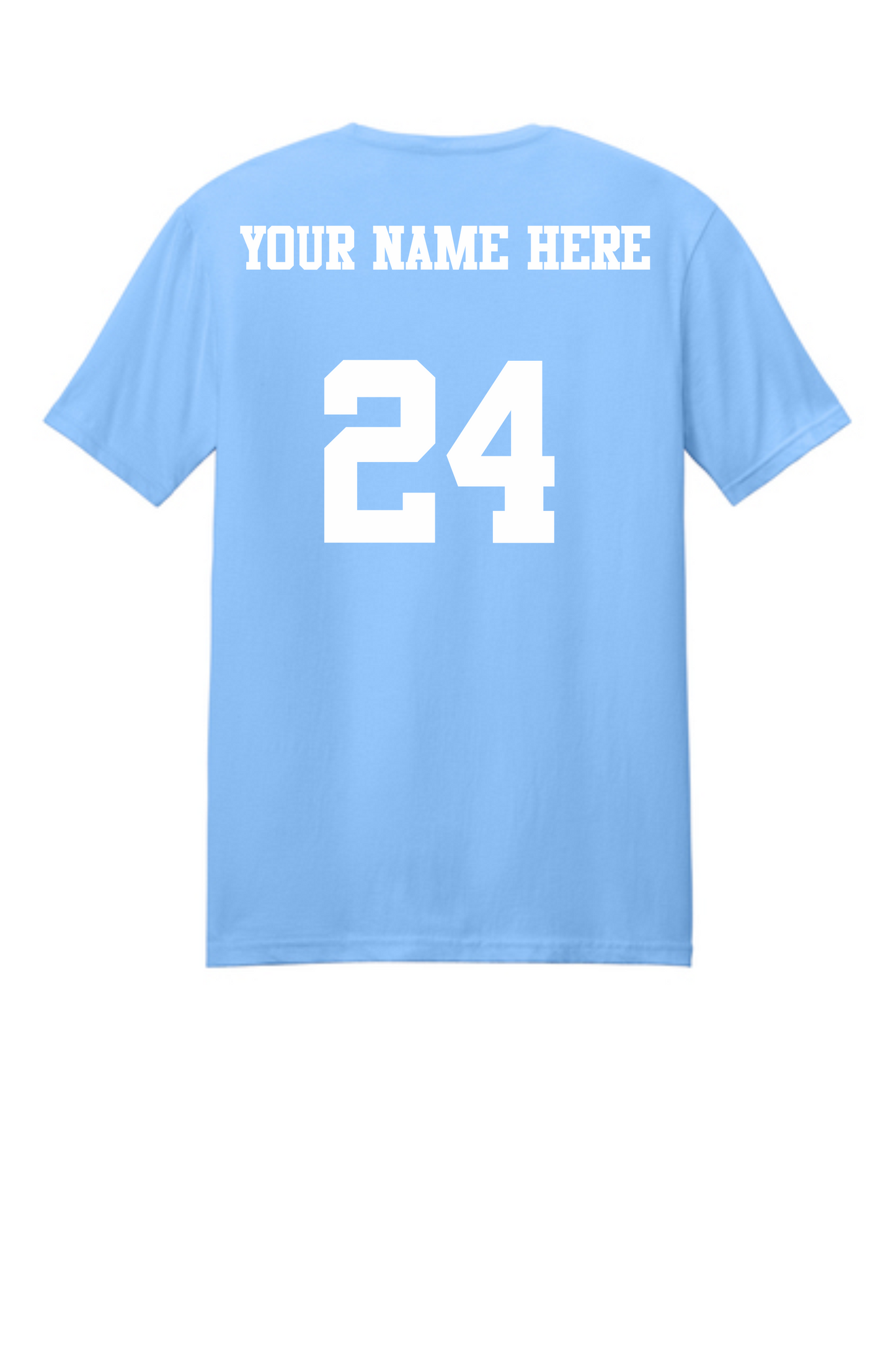 Add Number and/or Name to Back of Shirt