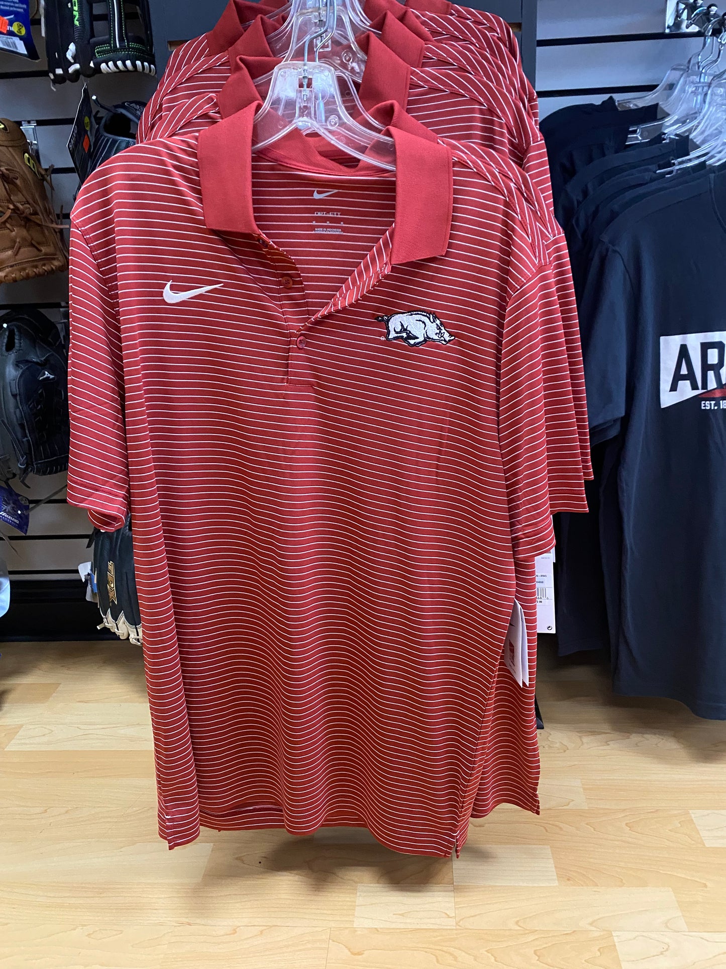 Nike Razorback Stadium Stripe Polo