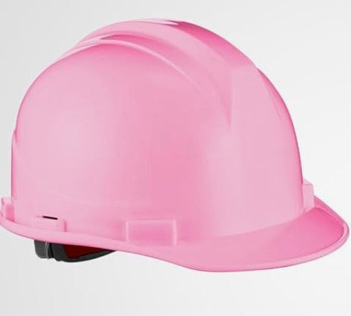 Pink Hard Hat Bulk Safety Helmets with Vents and Cotton Brow