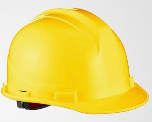 Yellow Hard Hat Bulk Safety Helmets with Vents and Cotton Brow