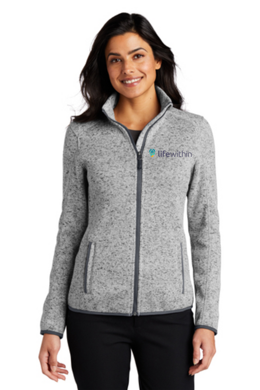 Port Authority® Women's Sweater Fleece Jacket