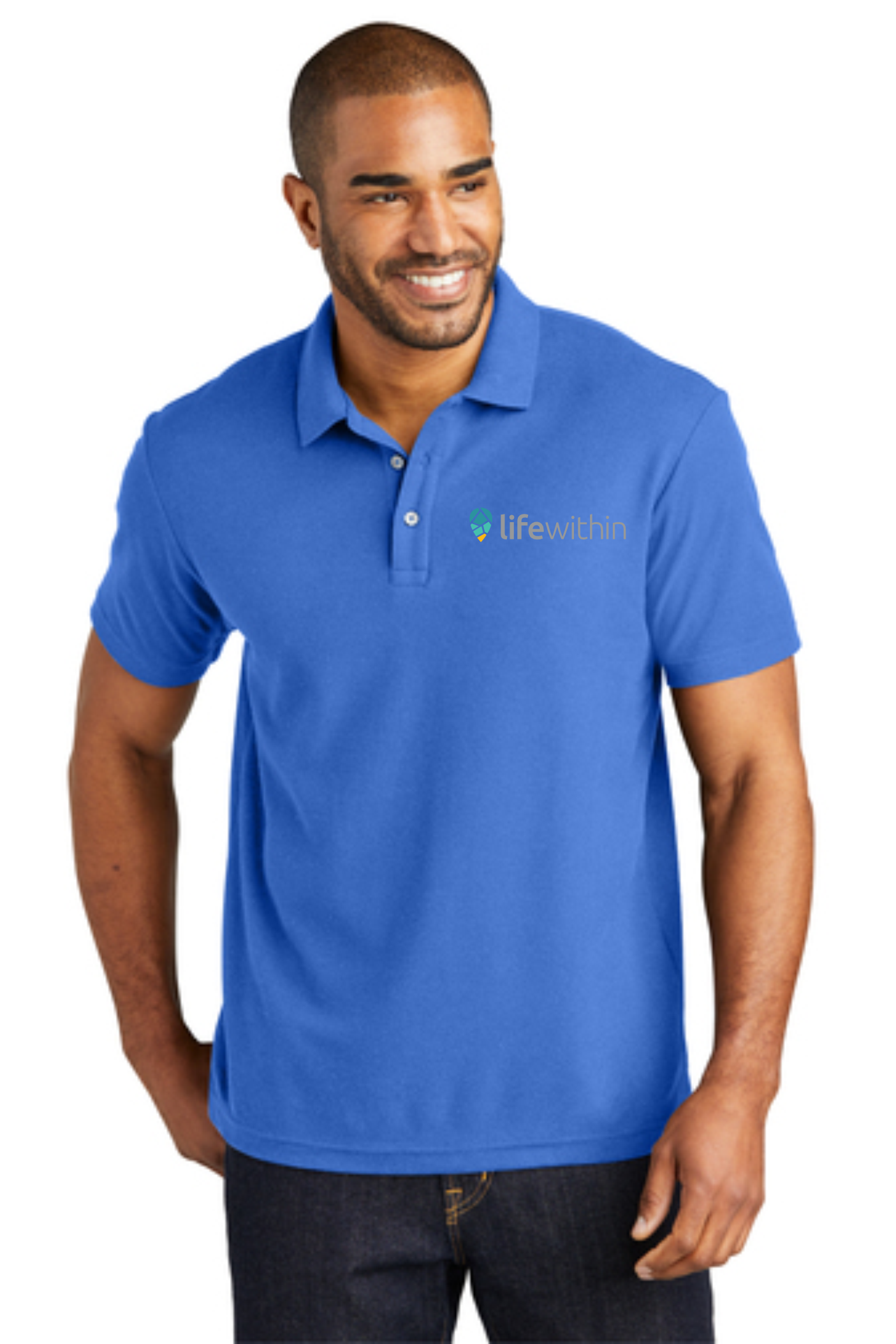 Port Authority® C-FREE ® Cotton Blend Pique Polo with Embroidered Logo