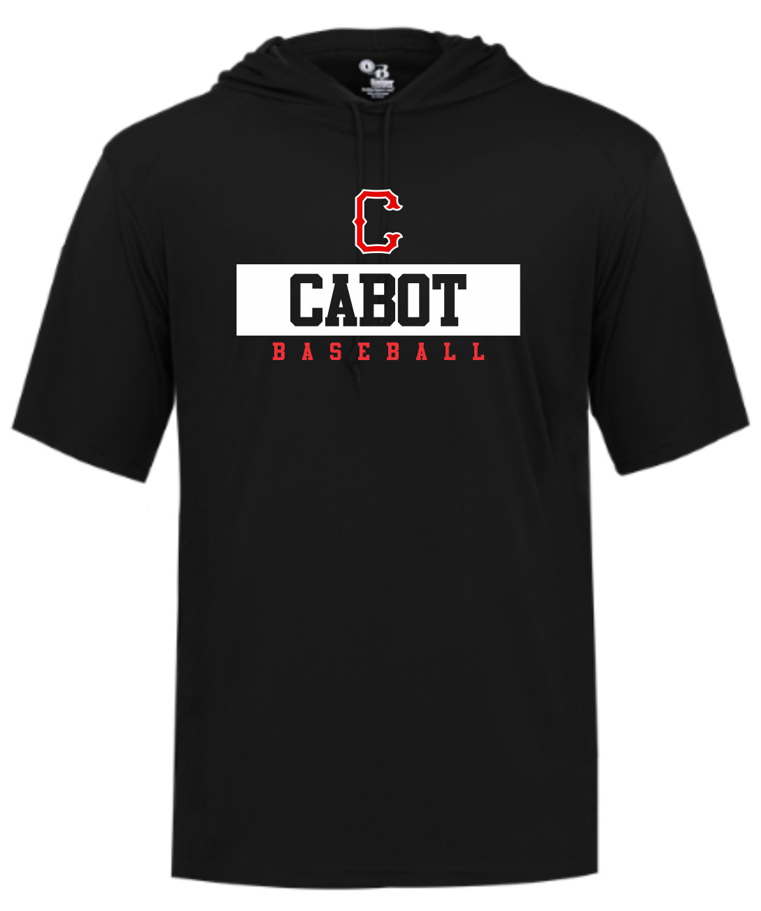 Badger 100% Short Sleeve Hooded Tee Shirt