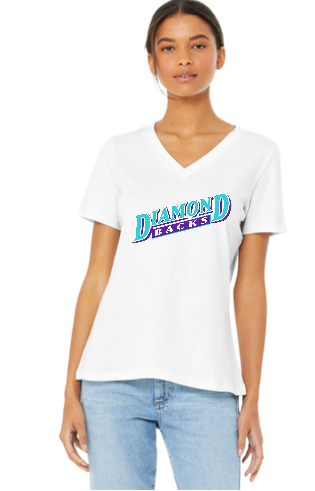 Diamond Backs BELLA+CANVAS ® Women’s Relaxed Jersey Short Sleeve V-Neck Tee