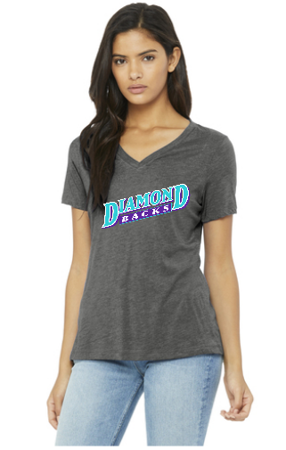 Diamond Backs BELLA+CANVAS ® Women’s Relaxed Jersey Short Sleeve V-Neck Tee