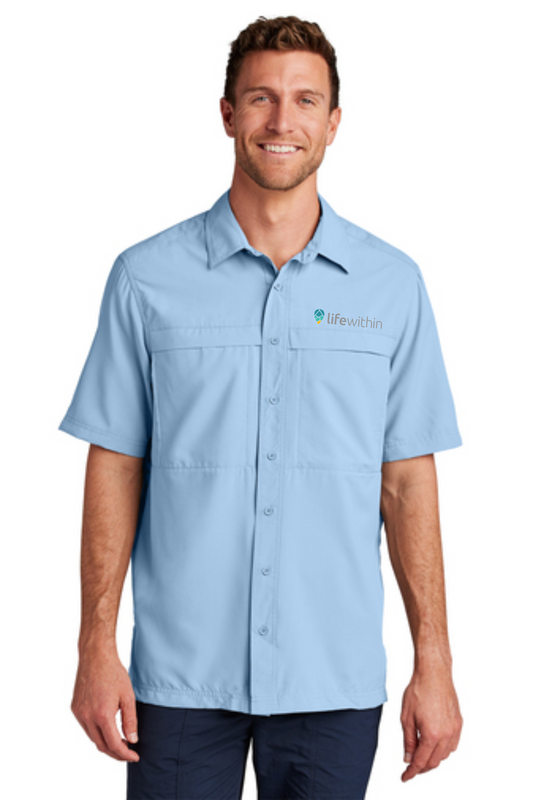 Port Authority® Short Sleeve UV Daybreak Shirt Color Embroidered Logo