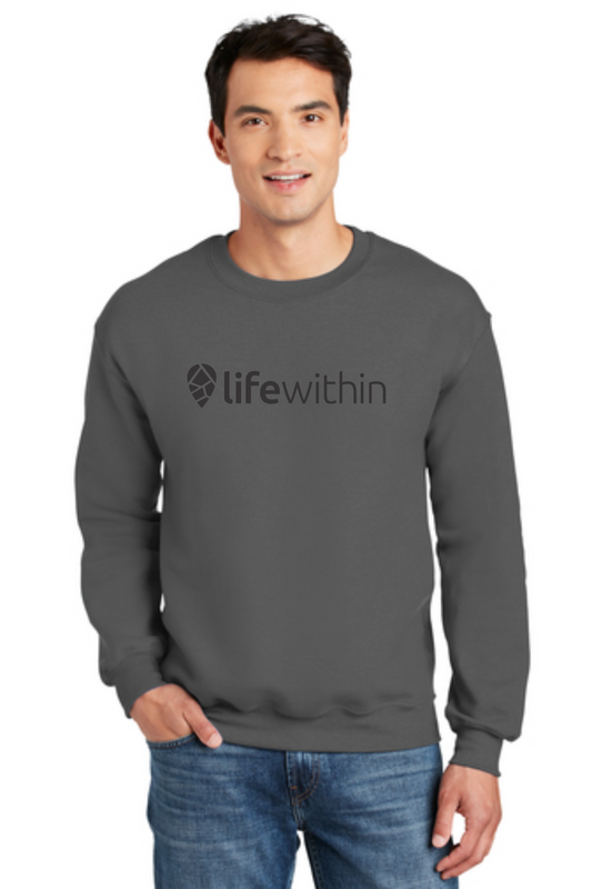 Gildan® - DryBlend® Crewneck Sweatshirt Black Logo