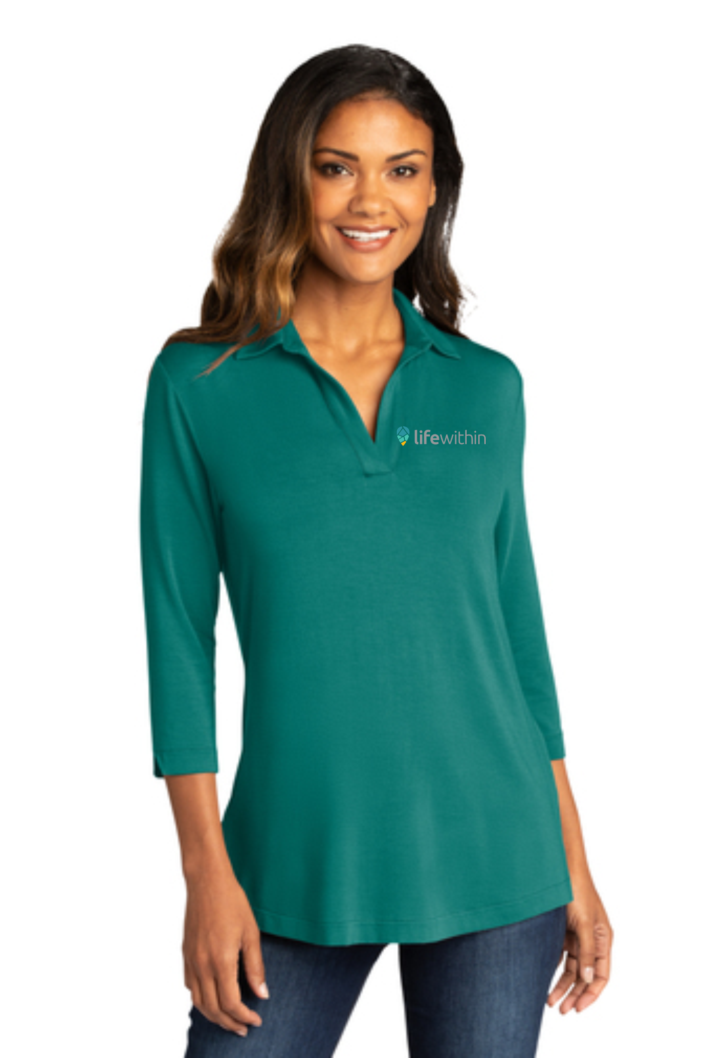 Port Authority ® Ladies Luxe Knit Tunic with Embroidered Logo