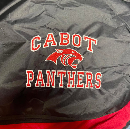 Cabot Panthers Fleece & Poly Travel Blanket